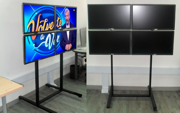 Instalacion de soporte tipo videowall de techo